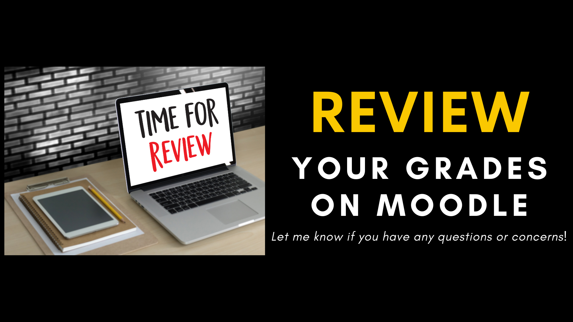 Review your grades on Moodle